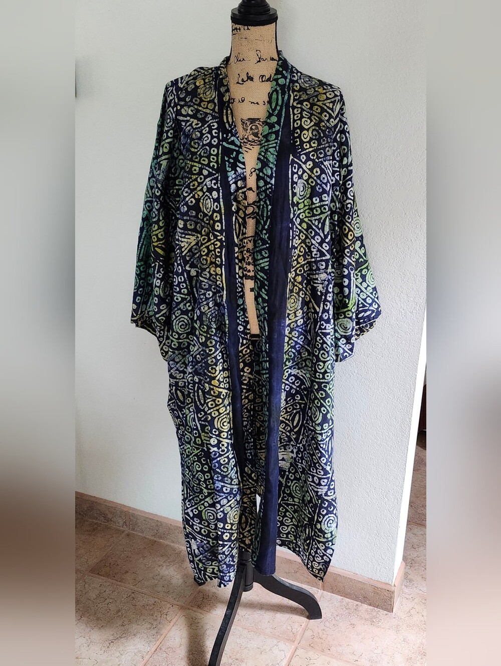 Grass Fields Kimono Style Robe Sz 20, 2X, 3X